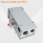 New 100a Generator Transfer Switch 24000w 120 240v Manual Double Throw Nema 3r