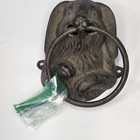 Vintage Bunny Rabbit Cast Iron Door Knocker Heavy Architectural Salvage