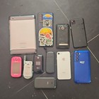 Htc Samsung Apple Microsoft Damaged Cell Phones   Tablets Mixed Lot For Parts