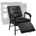 Shampoo Chair 155 Reclining Footrest 330lbs Heavy Duty Salon Barber Black