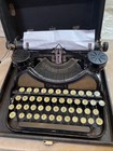 Corona Four No  4 Typewriter And Case  Working Antique  Gold Accents  Beautiful 