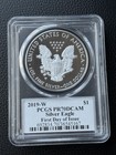 2019 W Proof Silver Eagle Pcgs Pr70 Dcam John Mercanti Hand Signed Fdoi