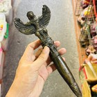 Antique Warrior Deity Weapon Scepter Wand Baton Garuda Khmer Halfman Bird  18285