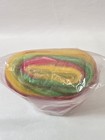 New 4 8oz Portland Wool Spinning Batt Roving Felt Hand Dyed Pink Green Yellow