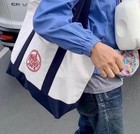 Trader Joe   s Canvas Tote Bag - Navy Blue  Heavy Duty Bag