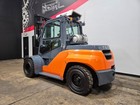 2019 Toyota 8fg70u 15 500lb 2 Stage Pneumatic Lpg Forklift Stk 15754