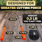 Pocket Chainsaw Rope Saw     25  Hand Chain Saw For Tree Cutting Pocket Saw 