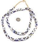 Rare Antique Venetian White Ade Millefiori Glass African Trade Beads- 4497