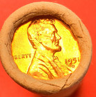 1951-d Lincoln Wheat Cent Penny Roll Gem Red  Uncirculated Sealed Old Bank Wrap