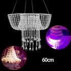 Crystal Wedding Party Cake Chandelier Swing Cake Stand 60cm Holder Hanging Rack