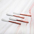 Copper Antique Butter Knife spreader 4 Pcs  Set Bronze Stainless Steel Piece