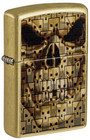 Zippo Windproof Lighter  Skull   Skull Motif Background  46937  New In Box