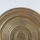 Vintage Solid Cast Brass Trinket Dish 5 5 Inches Made In Italy 