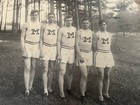1900s Vintage University Of Michigan Track Team Cabinet Photo Locke-clute Photo