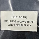 Big Joe Beanbag  Cover C0010655l - Fuf Large W long Zipperlenox Denim Black