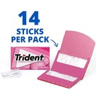 Trident Bubblegum Sugar Free Gum  12 Packs Of 14 Pieces  168 Total Pieces 
