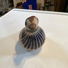 Vintage Tonala Mexican Pottery Bird Hand Painted Folk Art Signed