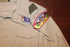 Boy Scouts Of America Bsa Men s Adult Shirt Large Tan Vented Poly Microfiber