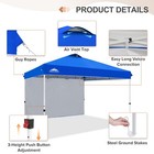 Eagle Peak 12x12 Pop Up Canopy Tent With 1 Sidewall