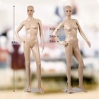Adjustable Female Mannequin Realistic Full Body Dress Form Display With Base