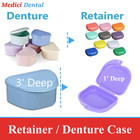 Dental Denture Box Case Carrier - 3  Deep Or Retainer Box - 1  Deep  Upto 100 pk