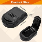Coldairsoap Magnetic Key Holder With Lock  5 X 1 69 X 3 66 Inches  Black