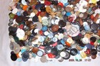 6lbs Mixed Vintage To Now Buttons In Tin For Sewing And or Crafts - Estate Find