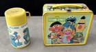 Vintage Aladdin Metal Lunchbox Lot Sesame Street Disney Magic Kingdom Thermos