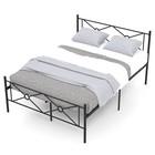 Full Size Metal Platform Bed Frame W  Headboard Mattress Foundation Black