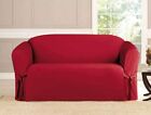 2 Pc Microsuede Furniture Slipcovers Sofa   Loveseat Protector Covers 6 Colors