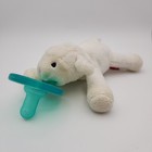 Wubbanub Lamb Pacifier W  Holder  White Lamb sheep  6  Lovey Plush  Soothie