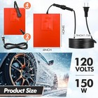 Pcs Engine Heater 120v 150w Silicone Oil Pan - Self Adhesive 4 X 5in 4