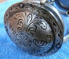 Huge 3-1 4 In  Engraved Sterling Silver Conchos Horse Snaffle Bit 