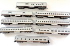 Ho Athearn Set 8 Santa Fe Silver Heavyweight Lighted Passenger Cars Orig Boxes N