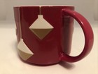 Starbucks Christmas Ornament New Bone China Coffee Mug Red  Gold  White