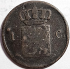 Netherlands 1827 One Cent William I Km  47 Free Shipping