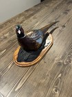 Chris Olson Ducks Unlimited Carved Wood Pheasant Sculpture 1995-96 Ltd  2632