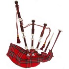 Full Size Great Highland Bagpipe Rosewood Color Set Chanter  Tutor Book   Bag