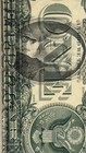 1977  1 Dollar Bill Printing Error Note     Rare Obverse    one    Offset Ink Transfer