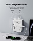 Belkin 6-outlet Wall Surge Protector W  2 Usb-a Pack Of 1  White And Gray 
