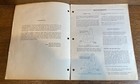 Vintage Ford Motor Tractor Series 532 542 Hay Baler Operator s Manual Supplement