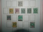 Nigeria Stamps Collection George V On Album Page