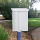 Outdoor Brochure Holder For 8 5 X 11 Literature With Hinged Top Uv Resistant