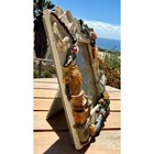 Vintage 90s Figi Graphics Style  Gardening Picture Frame Potting Bench Theme