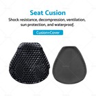 Motorcycle Gel Seat Cushion Pad Cover Pressure Relief Suitable For Universal 1x
