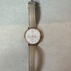 Mvmt Women   s Rose Gold Tone Quartz Multifunction White Dial Beige Leather