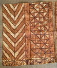 Two Matching Vintage Tonga Ngatu Bark Cloth  tapa  Panels 22 x18  Each