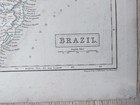 Brazil 1841 Sidney Hall Map Antique Original South America Engraved