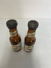 Vtg 4  Falstaff Beer Bottle Salt   Pepper Glass Shakers Set W labels
