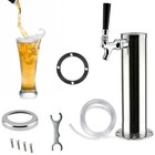 Single Tap Draft Beer Tower Stainless Steel 3  Inch Diameter Bar Pub Kegerator